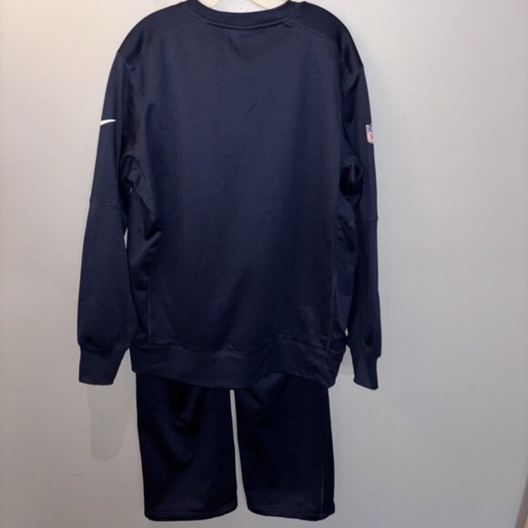 NFL New England Patriots Nike  Therma-Fit  2pc Sweatshirt Joggers Men's SzL EUC - Picture 2 of 12